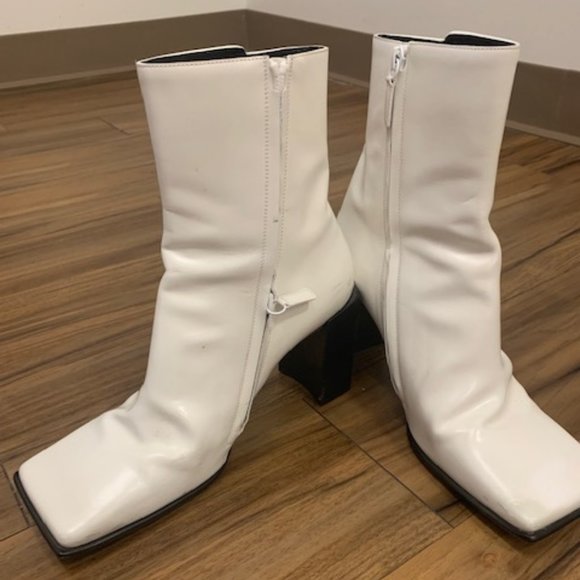 Balenciaga Square Toe Heeled Ankle Boots - Picture 2 of 5